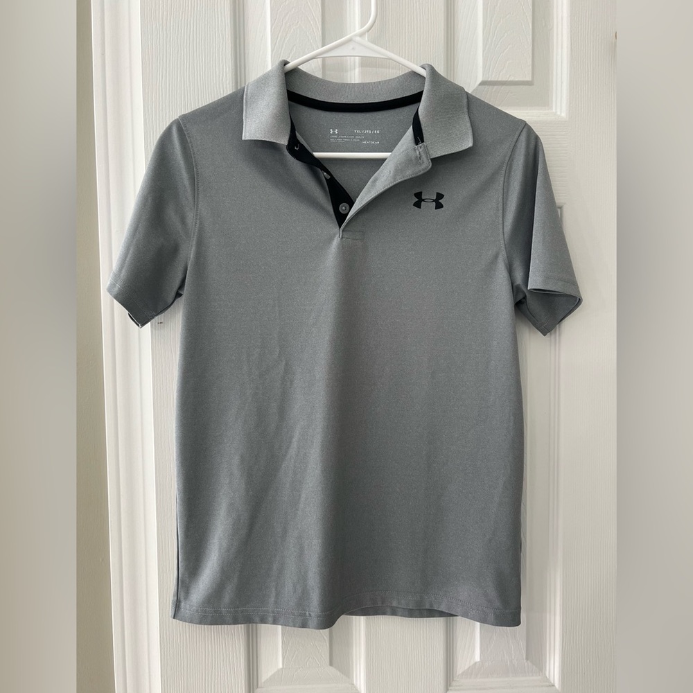 boys under armour polo